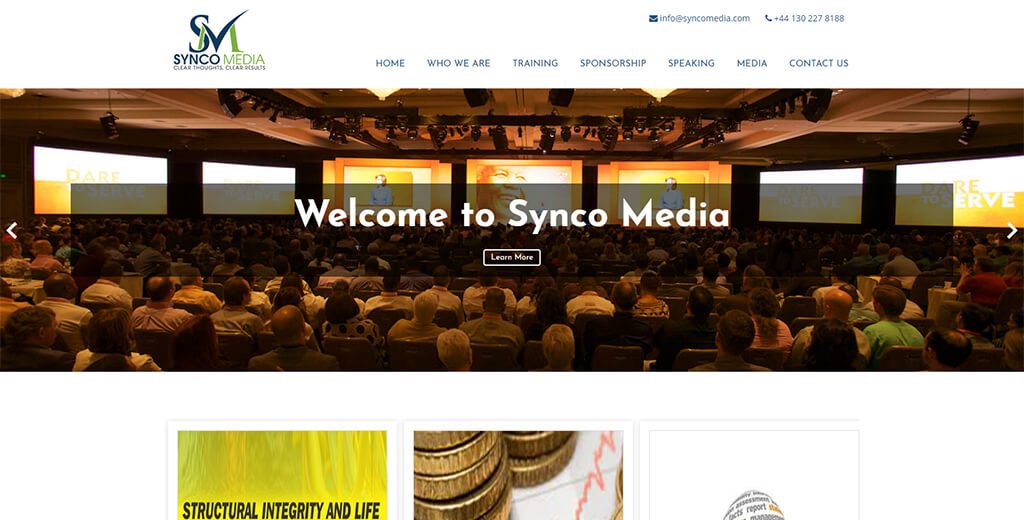 Completed WordPress Project: Synco Media